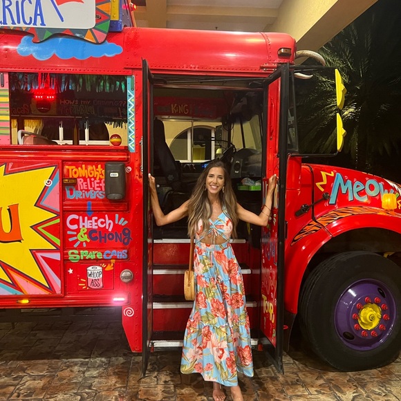 Tropical print cut out floral maxi dress! - Picture 8 of 8